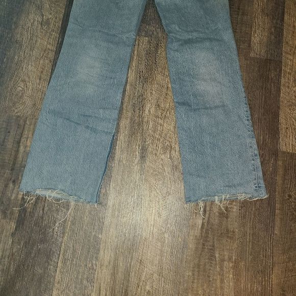 Zara Light Blue Flare & Wide Leg Jeans - Picture 12 of 13